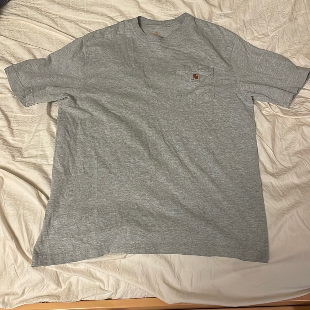 Large gray Carhartt pocket tee